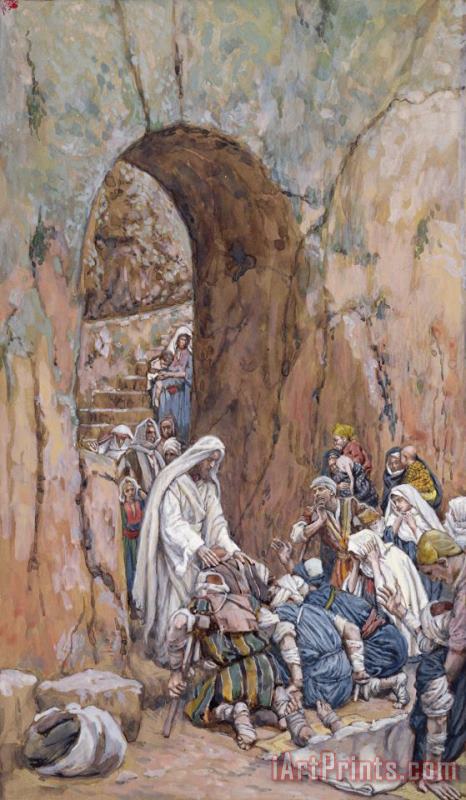 Tissot He did no Miracles Save that He Healed Them Art Painting