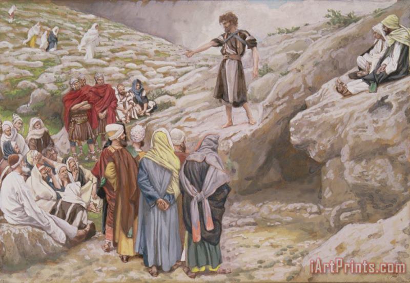 Tissot Saint John the Baptist and the Pharisees Art Painting