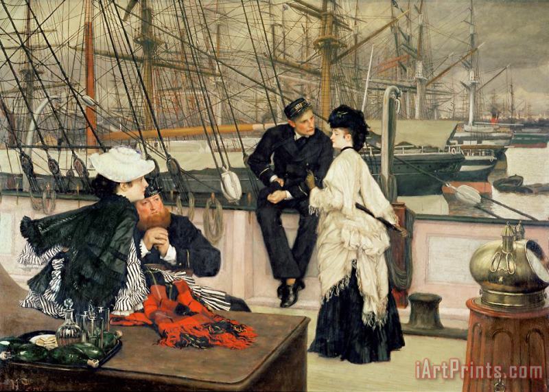 The Captain and the Mate painting - Tissot The Captain and the Mate Art Print