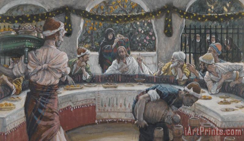 The Meal in the House of the Pharisee painting - Tissot The Meal in the House of the Pharisee Art Print