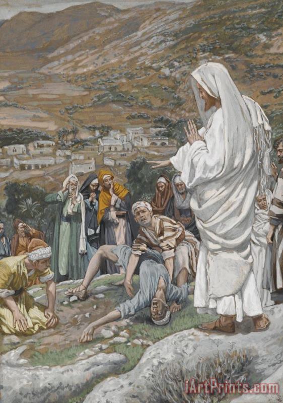 The Possessed Boy at the Foot of Mount Tabor painting - Tissot The Possessed Boy at the Foot of Mount Tabor Art Print