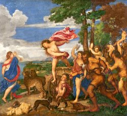 Titian Bacchus and Ariadne painting