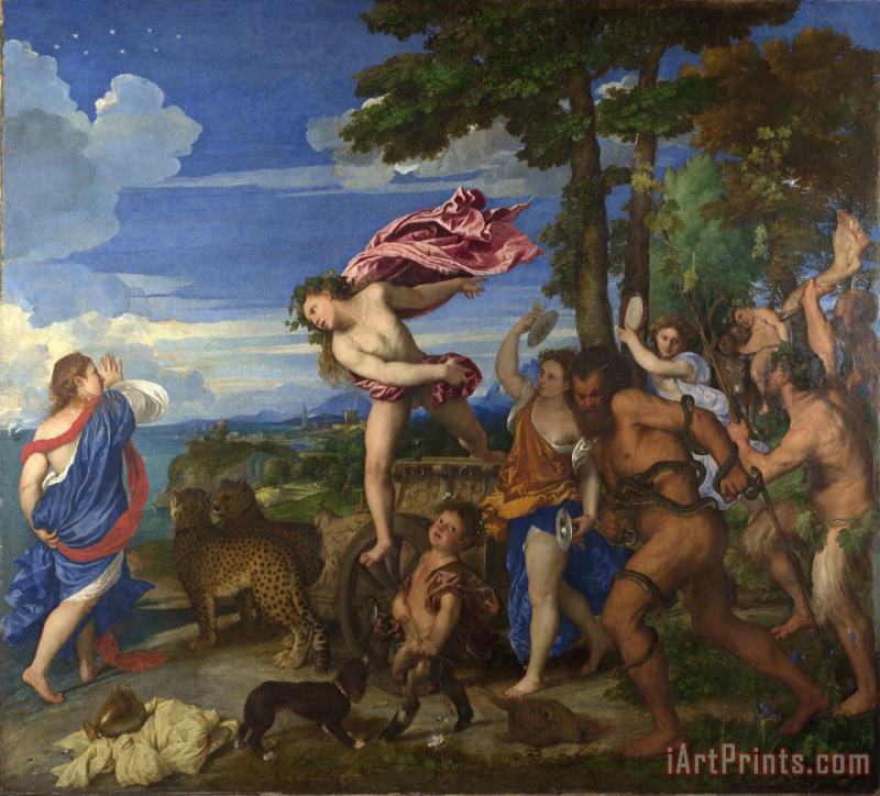 Titian Bacchus And Ariadne Art Painting