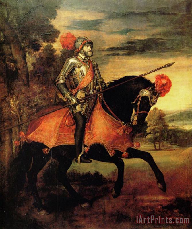 Emperor Charles painting - Titian Emperor Charles Art Print