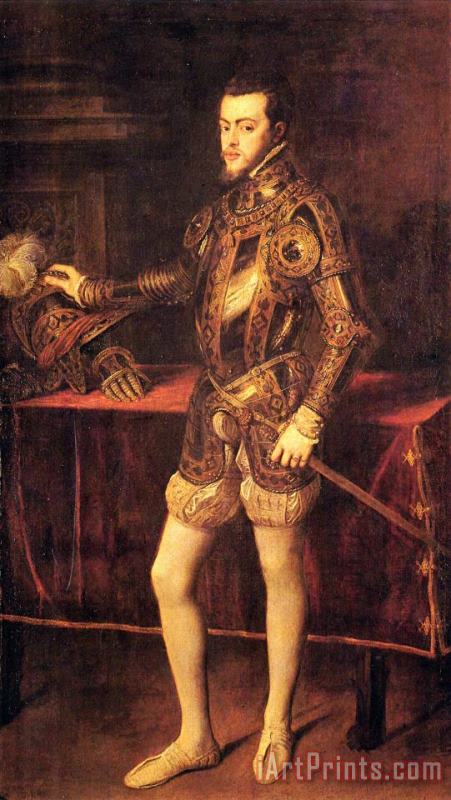 Titian Philipp Ii, As Prince Art Painting