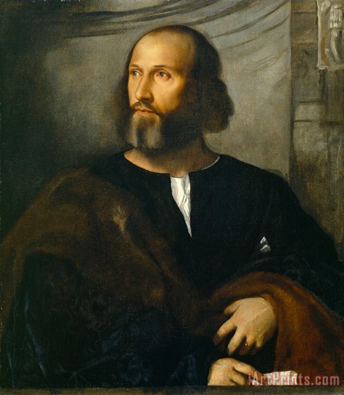 Titian  Portrait of a Bearded Man Art Painting