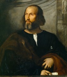 Titian  Portrait of a Bearded Man painting