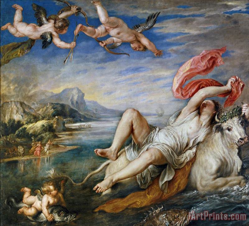 Titian Rape of Europa Art Painting