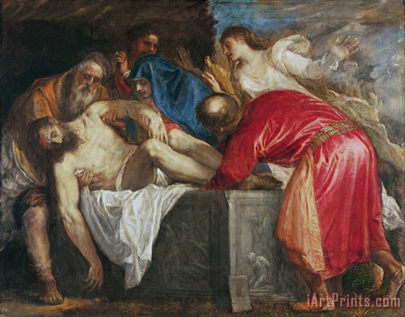 Titian The Entombment of Christ Art Print
