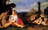 Contemporary Age Paintings and Prints - The Three Ages of Man by Titian