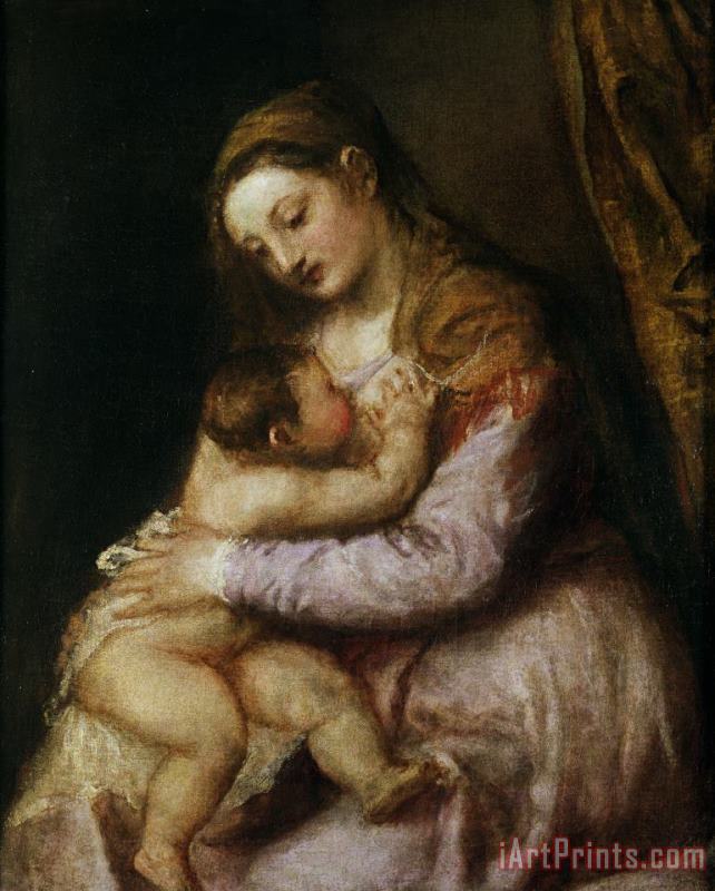 Titian The Virgin And Child Art Print