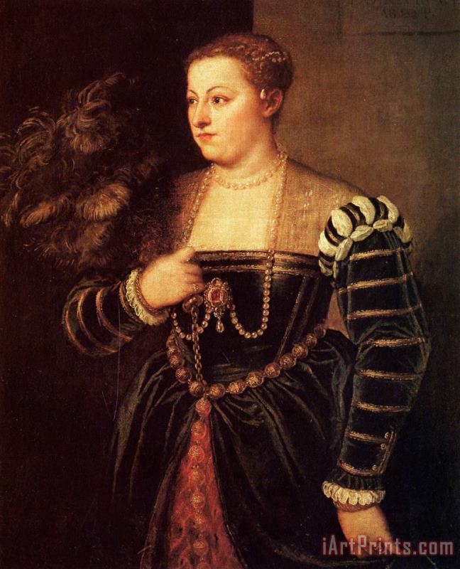 Titian's Daughter, Lavinia painting - Titian Titian's Daughter, Lavinia Art Print
