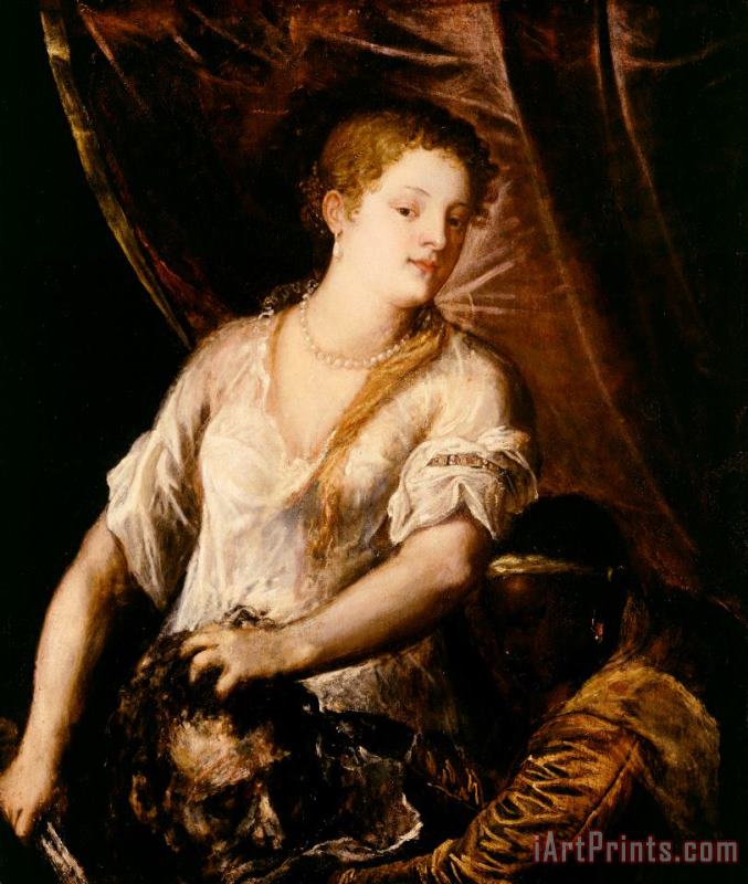 Judith with the Head of Holofernes painting - Tiziano Vecellio Titian Judith with the Head of Holofernes Art Print
