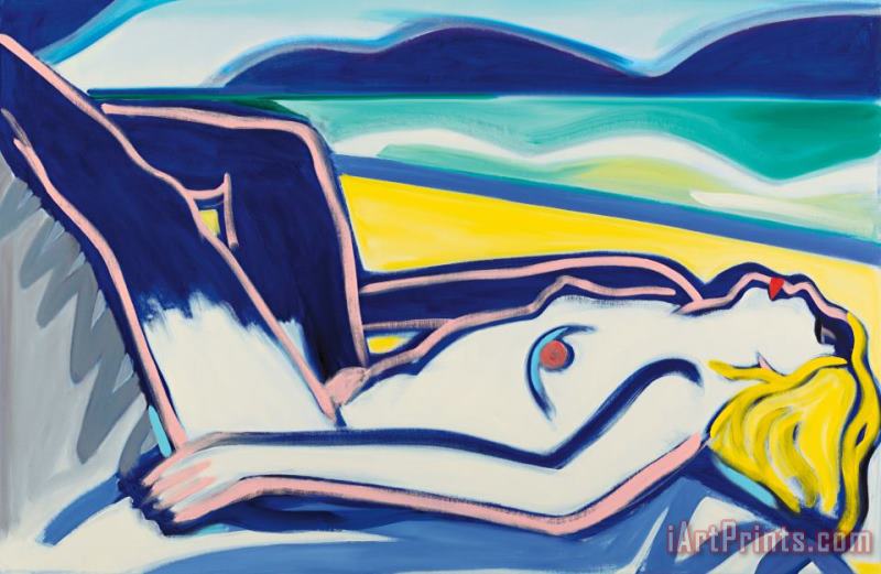 Tom Wesselmann Blue Nude Claire No. 1, 2000 Art Painting