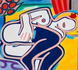 Tom Wesselmann Curled Up Blue Nude, 2001