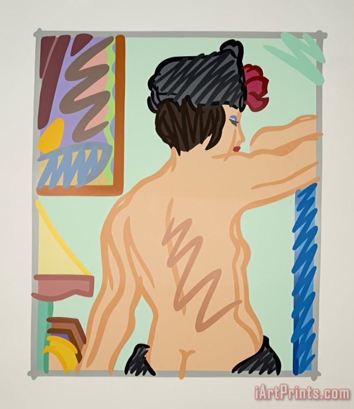 Judy with Black Hat, 1997 painting - Tom Wesselmann Judy with Black Hat, 1997 Art Print