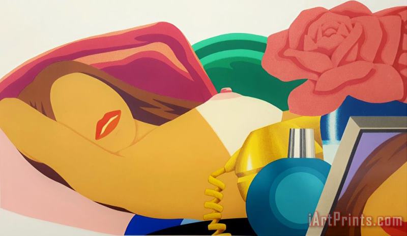 Tom Wesselmann Nude with Rose, 1976 Art Painting