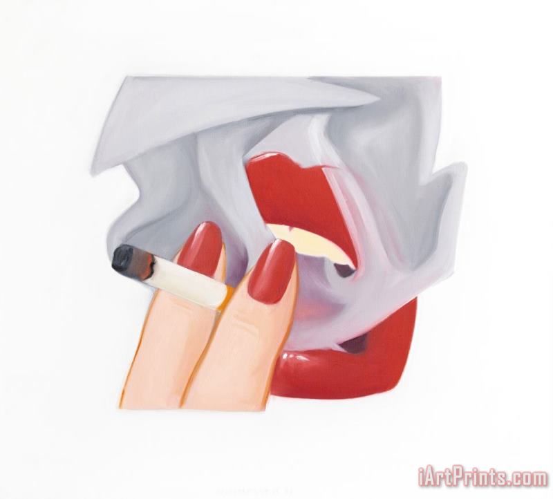 Smoker Study ( for 3d Modell), 1998 1999 painting - Tom Wesselmann Smoker Study ( for 3d Modell), 1998 1999 Art Print