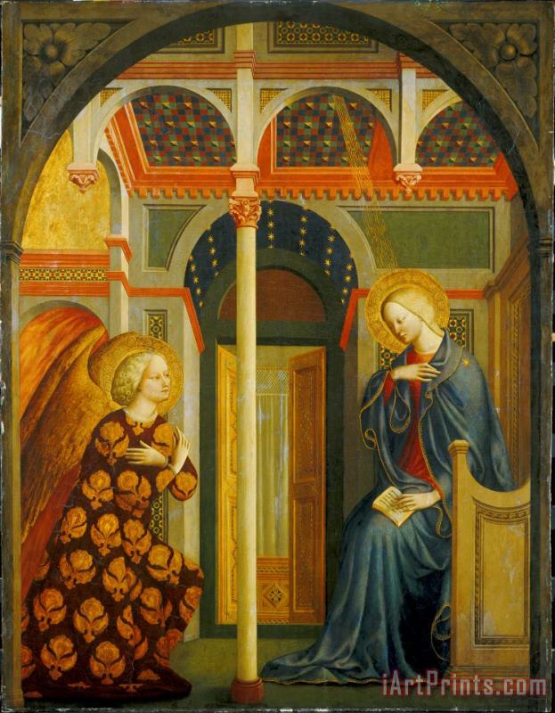 The Annunciation painting - Tommaso Masolino da Panicale The Annunciation Art Print