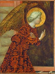 Tommaso Masolino da Panicale The Archangel Gabriel painting