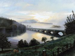 Trevor Neal Early Morning Mist painting