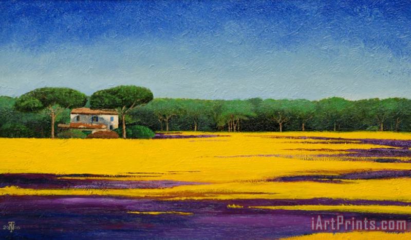 Trevor Neal Tuscan Landcape Art Painting