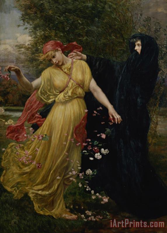 At The First Touch of Winter Summer Fades Away painting - Valentine Cameron Prinsep At The First Touch of Winter Summer Fades Away Art Print