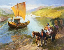 van der Syde The Grape-Pickers of Portugal painting