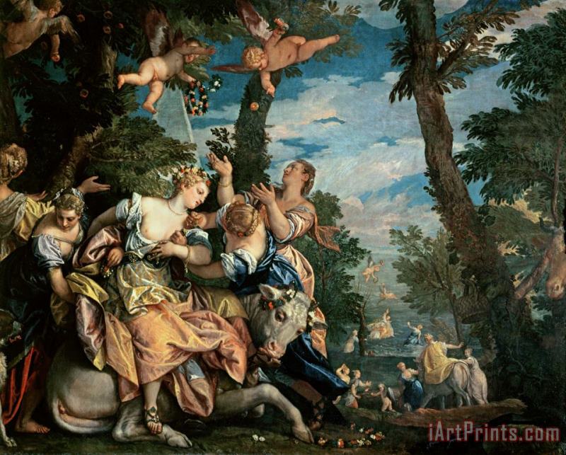 Veronese The Rape Of Europa Art Print