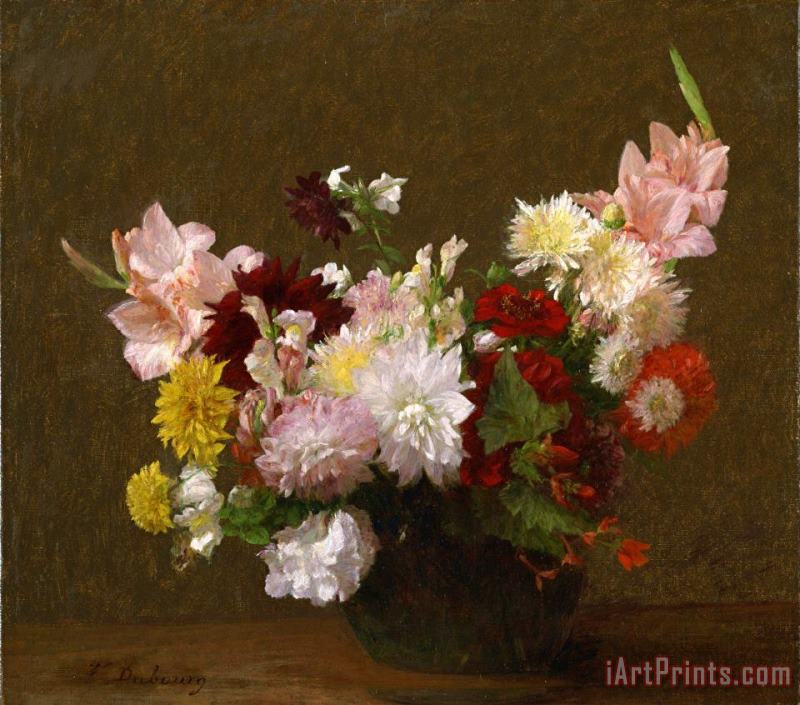 Flowers painting - Victoria Dubourg Flowers Art Print