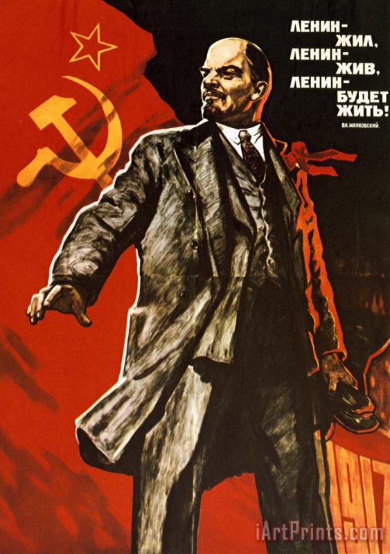 Lenin Lived Lenin Lives Long Live Lenin painting - Viktor Semenovich Ivanov Lenin Lived Lenin Lives Long Live Lenin Art Print