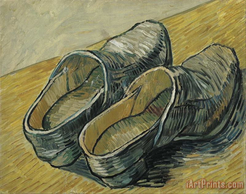 Vincent van Gogh A Pair Of Leather Clogs Art Painting