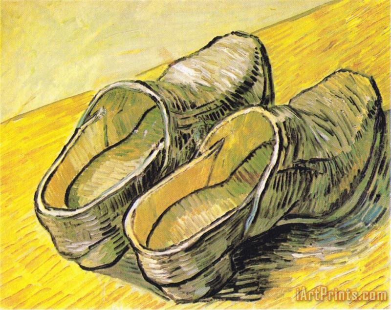 A Pair of Wooden Shoes painting - Vincent van Gogh A Pair of Wooden Shoes Art Print