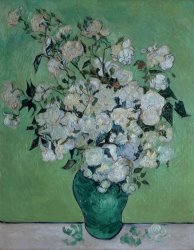 Vincent van Gogh A Vase of Roses painting