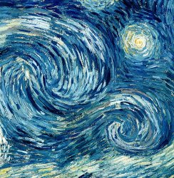 Vincent Van Gogh Detail of The Starry Night painting