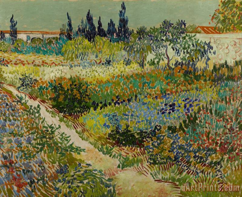 Vincent van Gogh Garden At Arles Art Painting