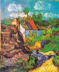 Vincent van Gogh Houses at Auvers painting