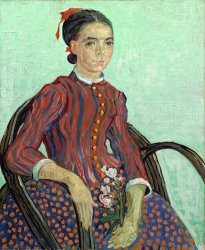 Vincent van Gogh La Mousme painting