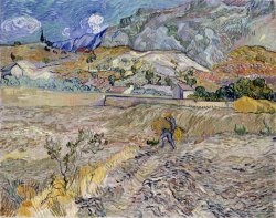 Vincent Van Gogh Landscape at Saint-Remy painting