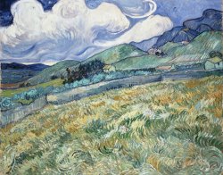 Vincent van Gogh Landscape From Saint-remy painting