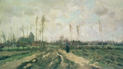 Vincent van Gogh Landscape With A Church And Houses painting