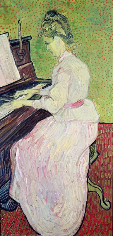 Vincent van Gogh Marguerite Gachet At The Piano Art Print