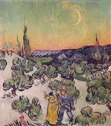 Vincent van Gogh Moonlit Landscape painting
