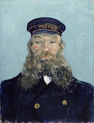 Vincent van Gogh Portrait of Postman Roulin painting