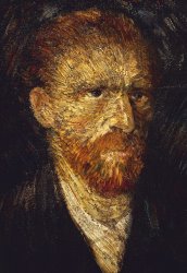 Vincent van Gogh Self-portrait painting