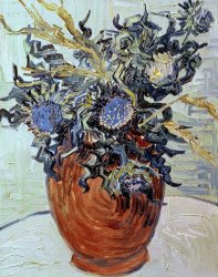 Vincent van Gogh Still Life with Thistles painting