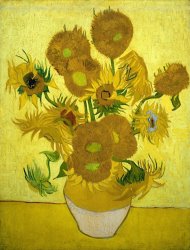 Vincent van Gogh Sunflowers painting