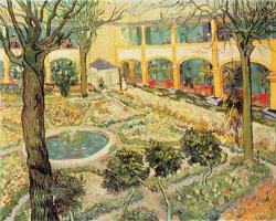Vincent van Gogh The Asylum Garden at Arles painting