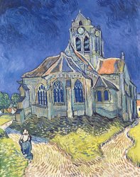 Vincent van Gogh The Church at Auvers sur Oise painting