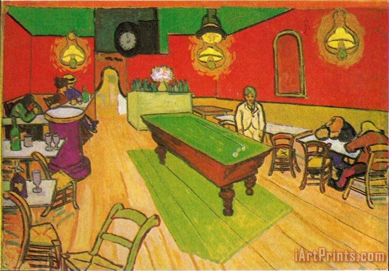 The Night Cafe in Arles painting - Vincent van Gogh The Night Cafe in Arles Art Print